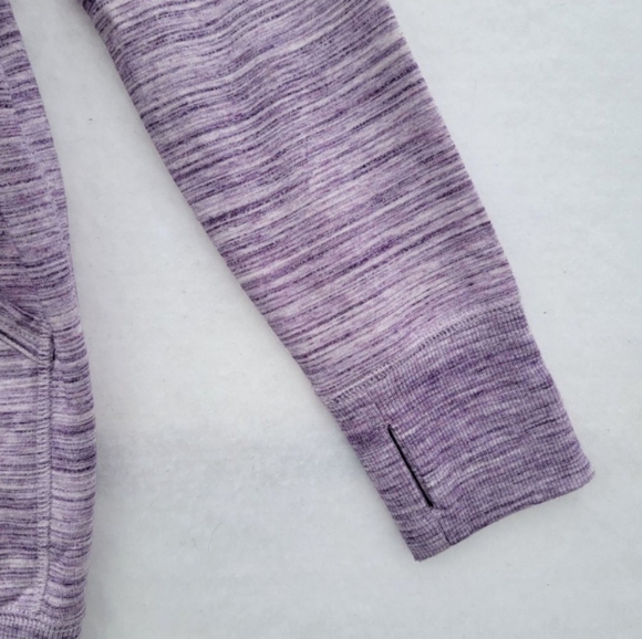 Eddie Bauer Top,  TL Fleece Lined Open Pocket Cardigan Sweater Purple - Picture 2 of 5